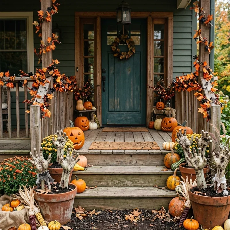 DIY Halloween Front Porch Ideas
