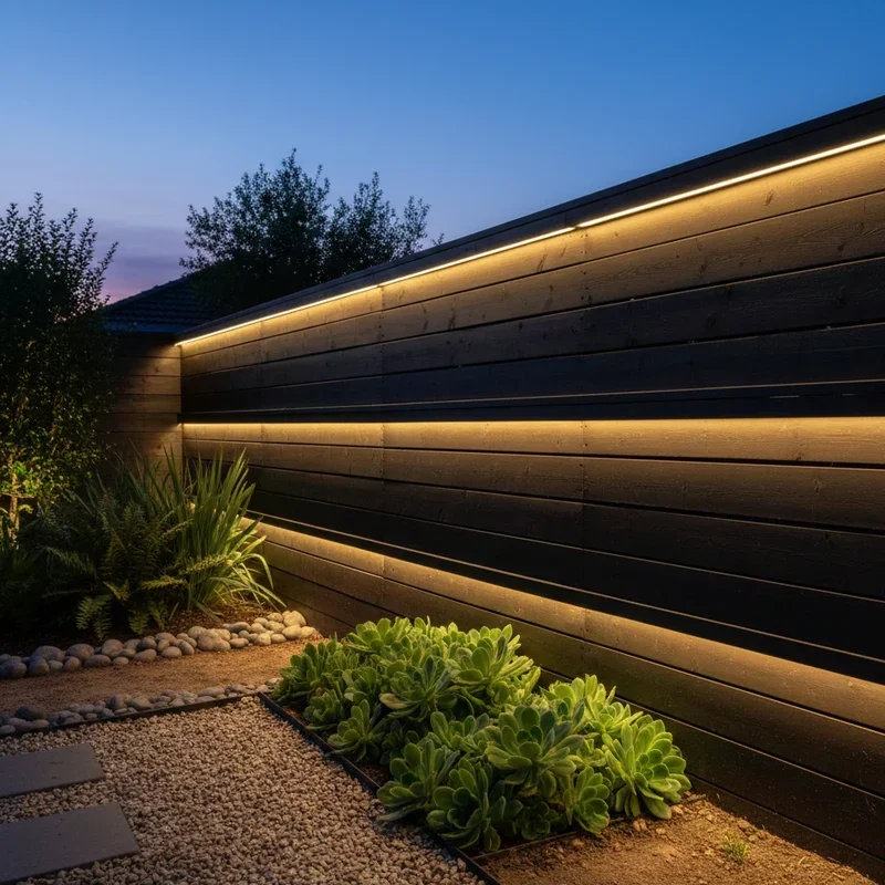 Fence Lighting Ideas