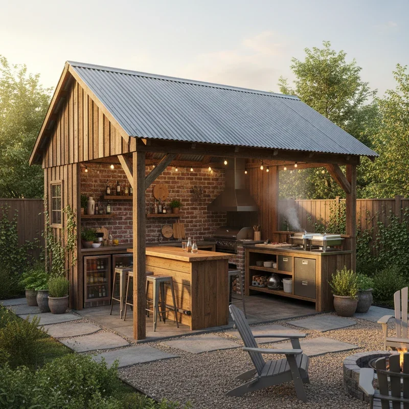 Backyard BBQ Shed Ideas