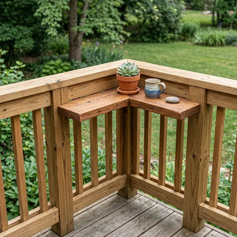 Deck Railing Corner Ideas