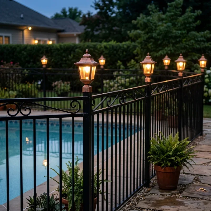 Pool Fence Lighting Ideas
