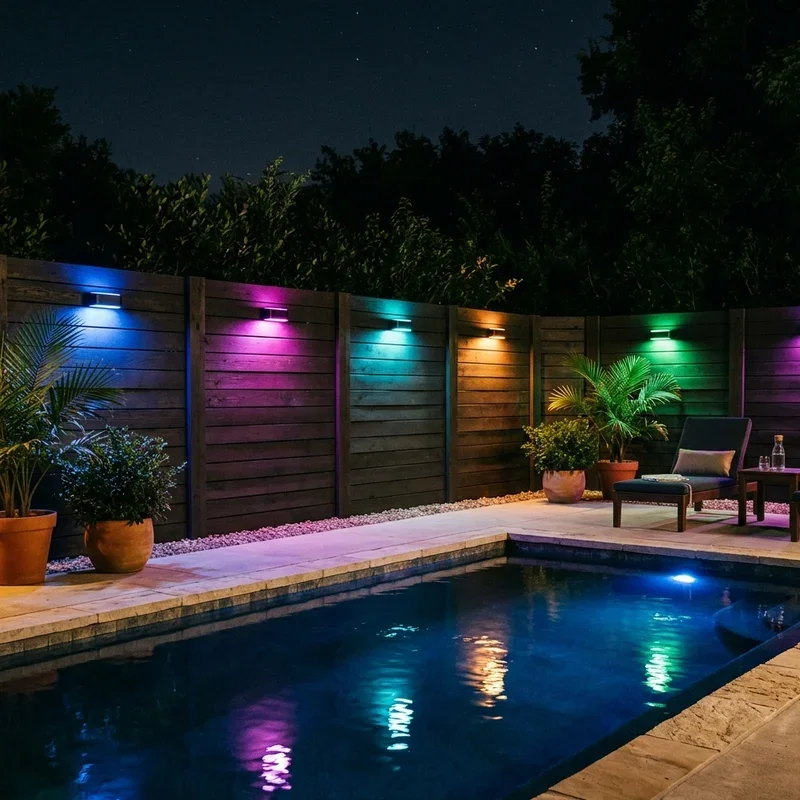 Pool Fence Lighting Ideas