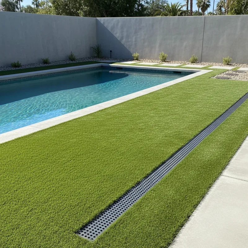 Turf Around Pool Ideas