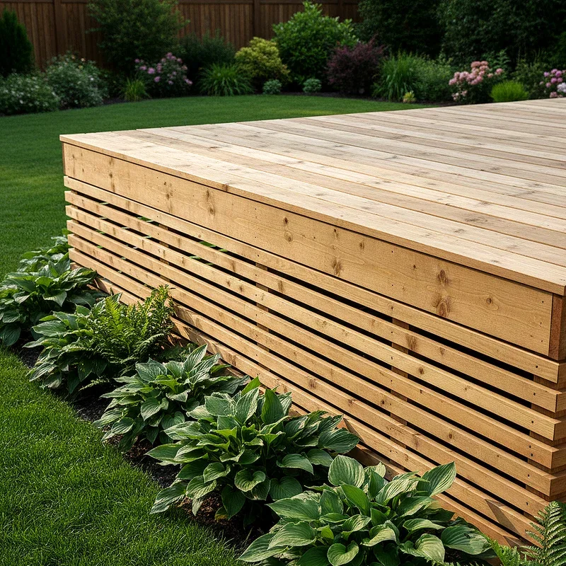 Horizontal Deck Skirting Ideas