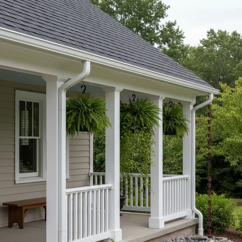 Front Porch Gutter Ideas