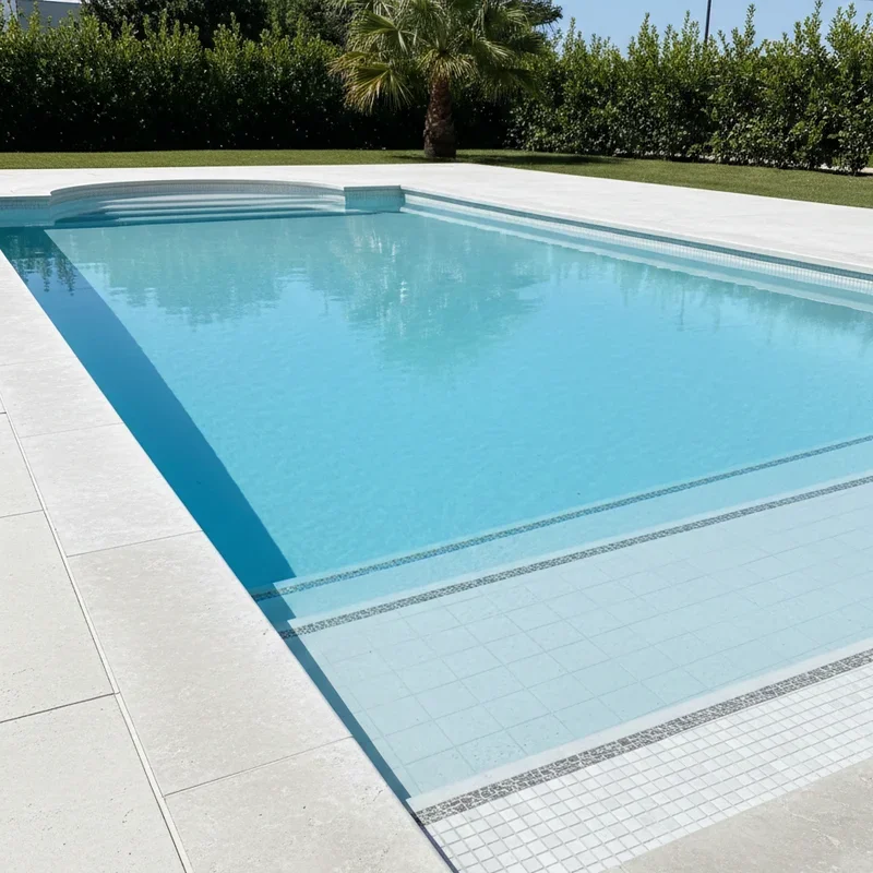 White Pool Tile Ideas