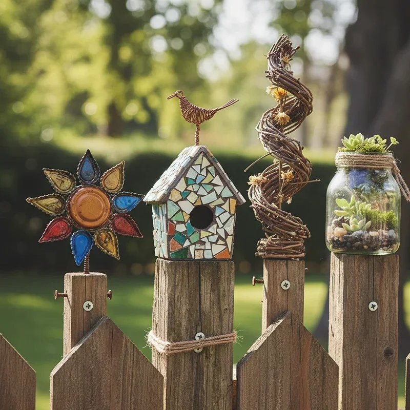 Fence Post Topper Ideas