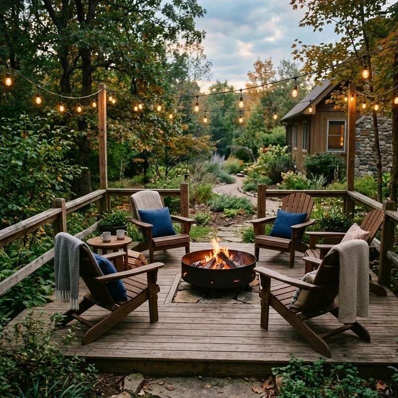 Deck With Fire Pit Ideas