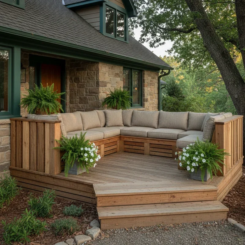 Wood Deck Front Porch Ideas