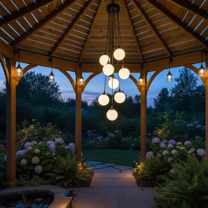 Backyard Gazebo Lighting Ideas