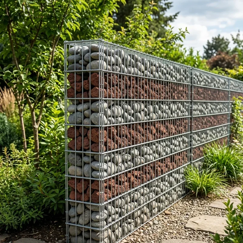 Narrow Gabion Fence Ideas