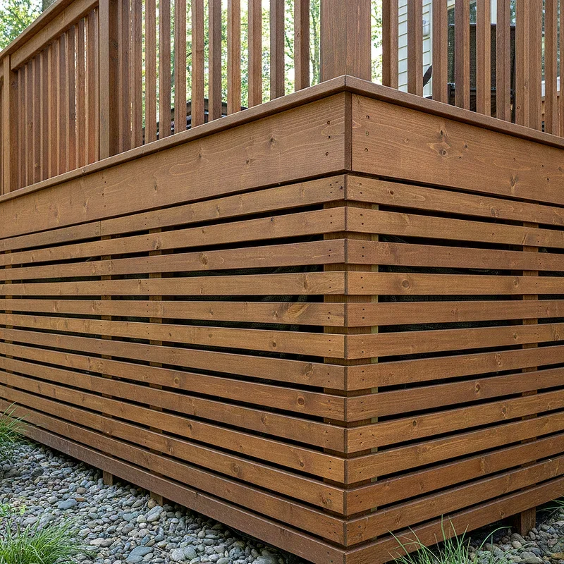 Horizontal Deck Skirting Ideas