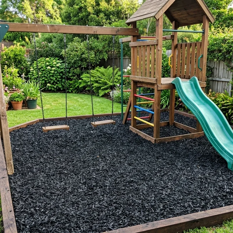 Backyard Playground Mulch Ideas