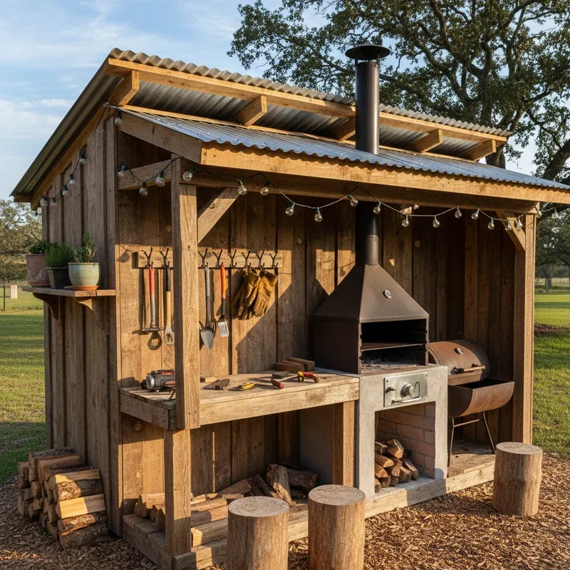 Backyard BBQ Shed Ideas