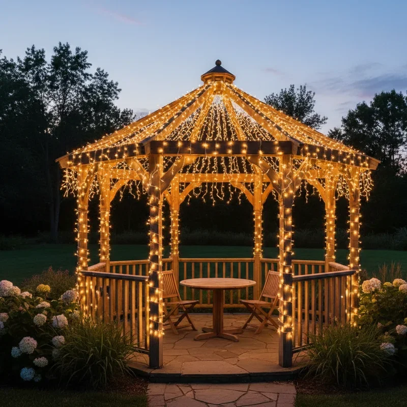 Backyard Gazebo Lighting Ideas