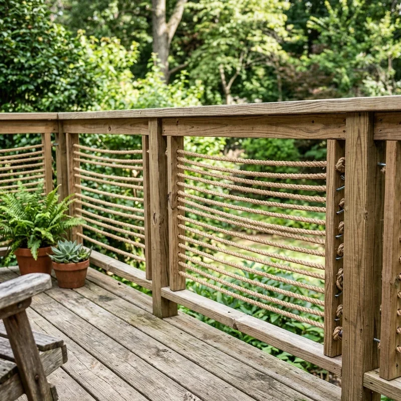 Cheap DIY Deck Railing Ideas