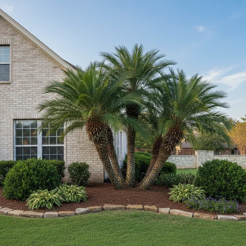 Front Yard Sago Palm Landscape Ideas