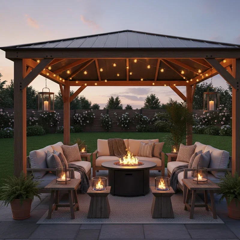 Backyard Gazebo Decorating Ideas