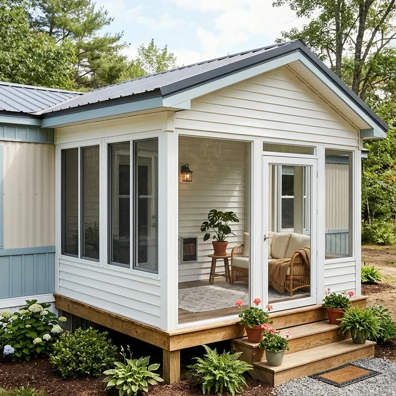 Single Wide Porch Ideas
