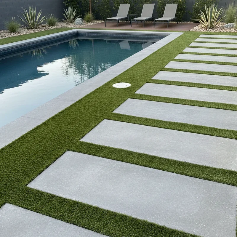 Turf Around Pool Ideas