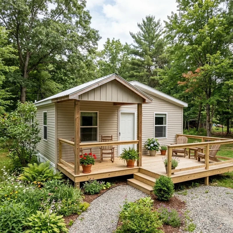 Single Wide Porch Ideas