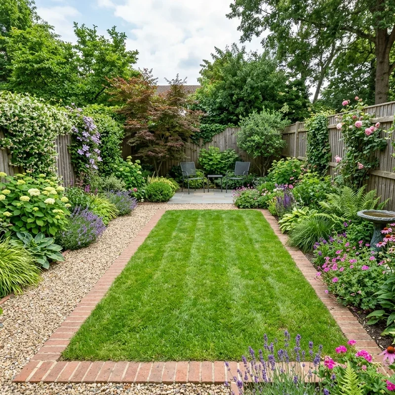 Rectangular Backyard Landscape Ideas
