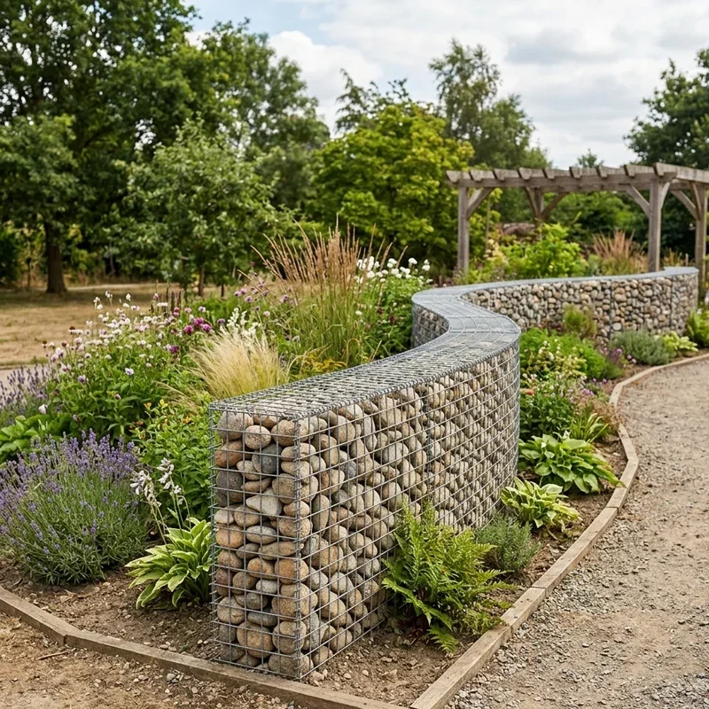 Narrow Gabion Fence Ideas