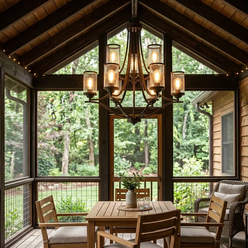 Screened Porch Lighting Ideas