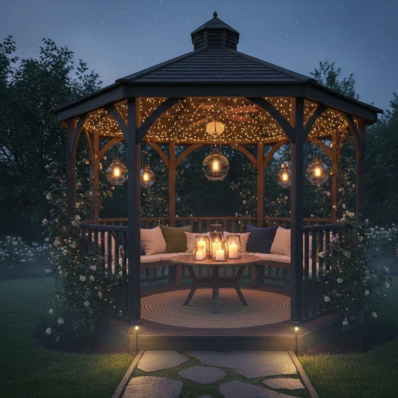 Backyard Gazebo Decorating Ideas