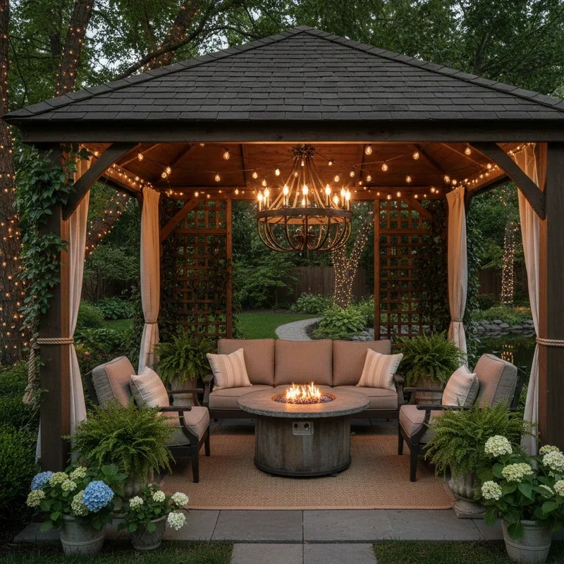 Backyard Gazebo Decorating Ideas