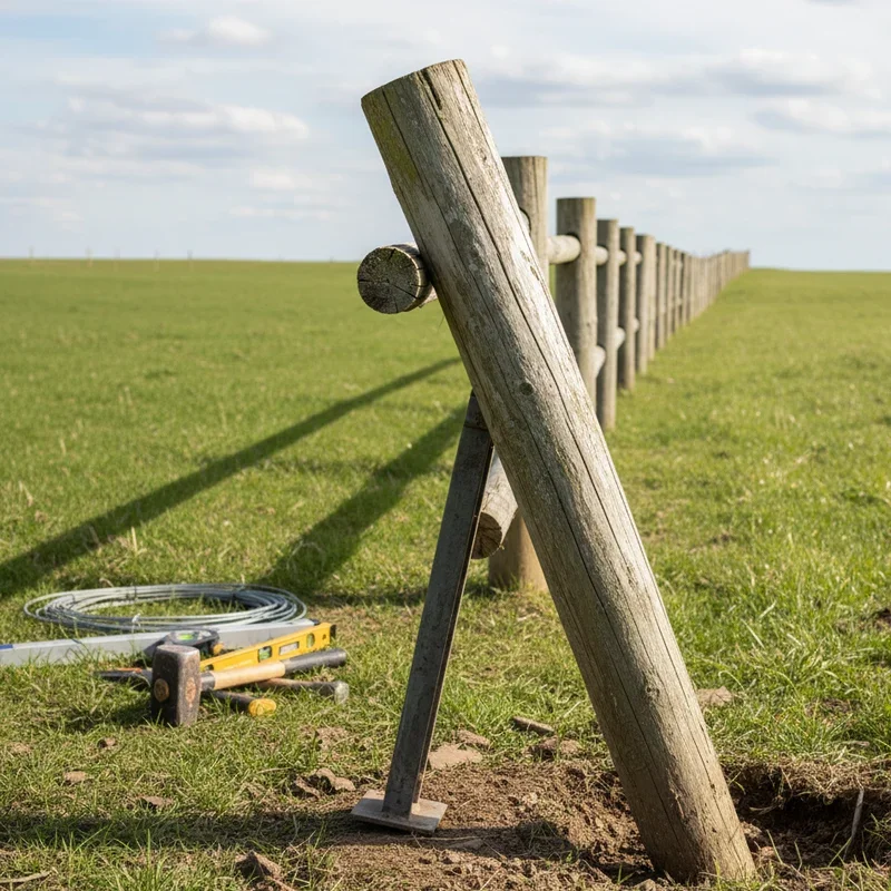 How to Fix a Leaning Fence Post