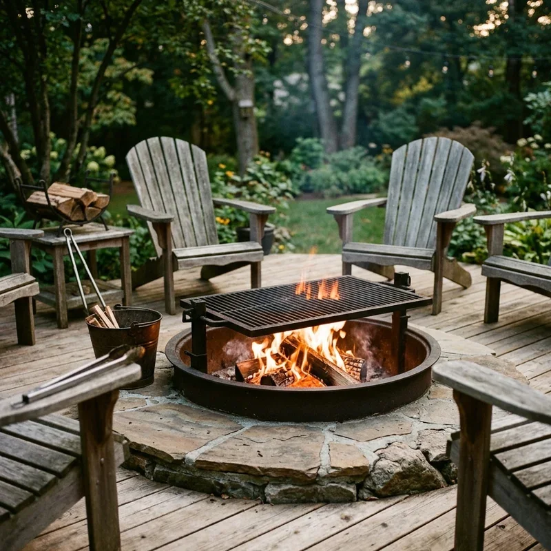 Deck With Fire Pit Ideas