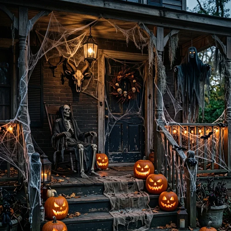 15 Scary Halloween Porch Ideas for a Spooky Entrance