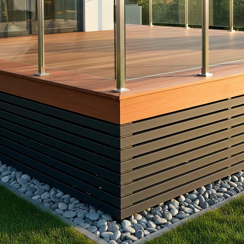 Horizontal Deck Skirting Ideas