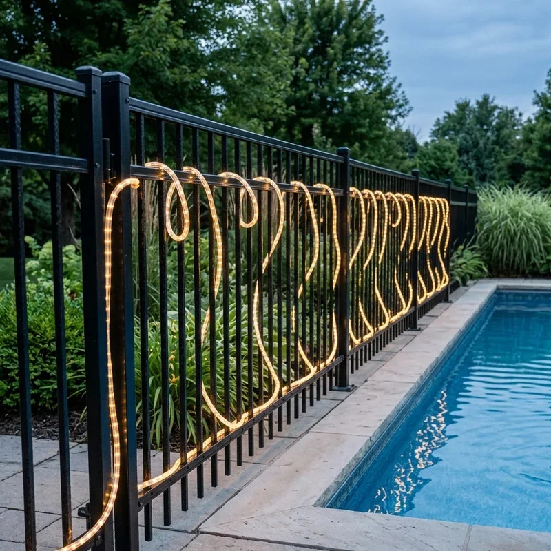 Pool Fence Lighting Ideas