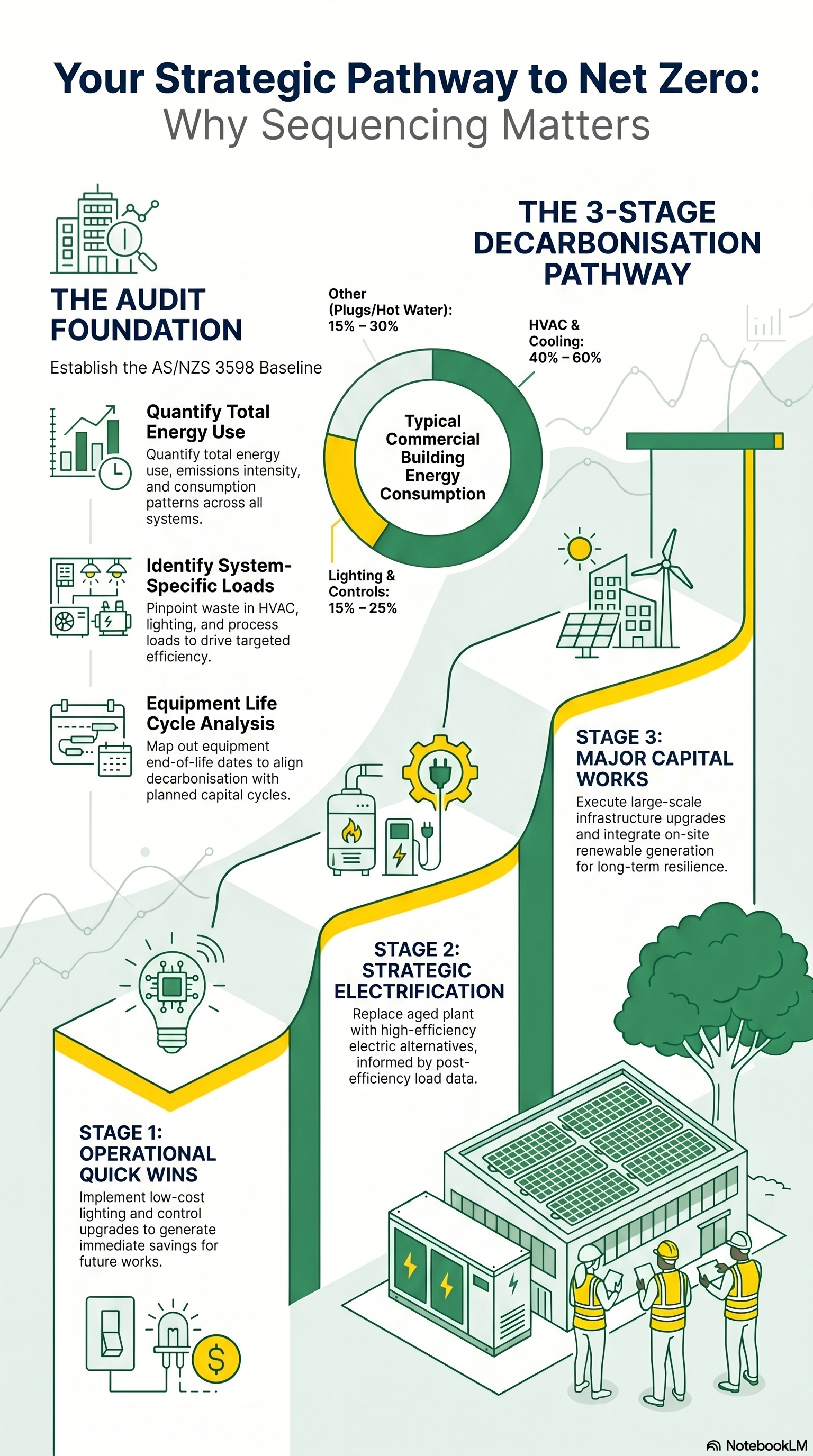 Decarbonisation Pathways for Commercial and Industrial Sites infographic