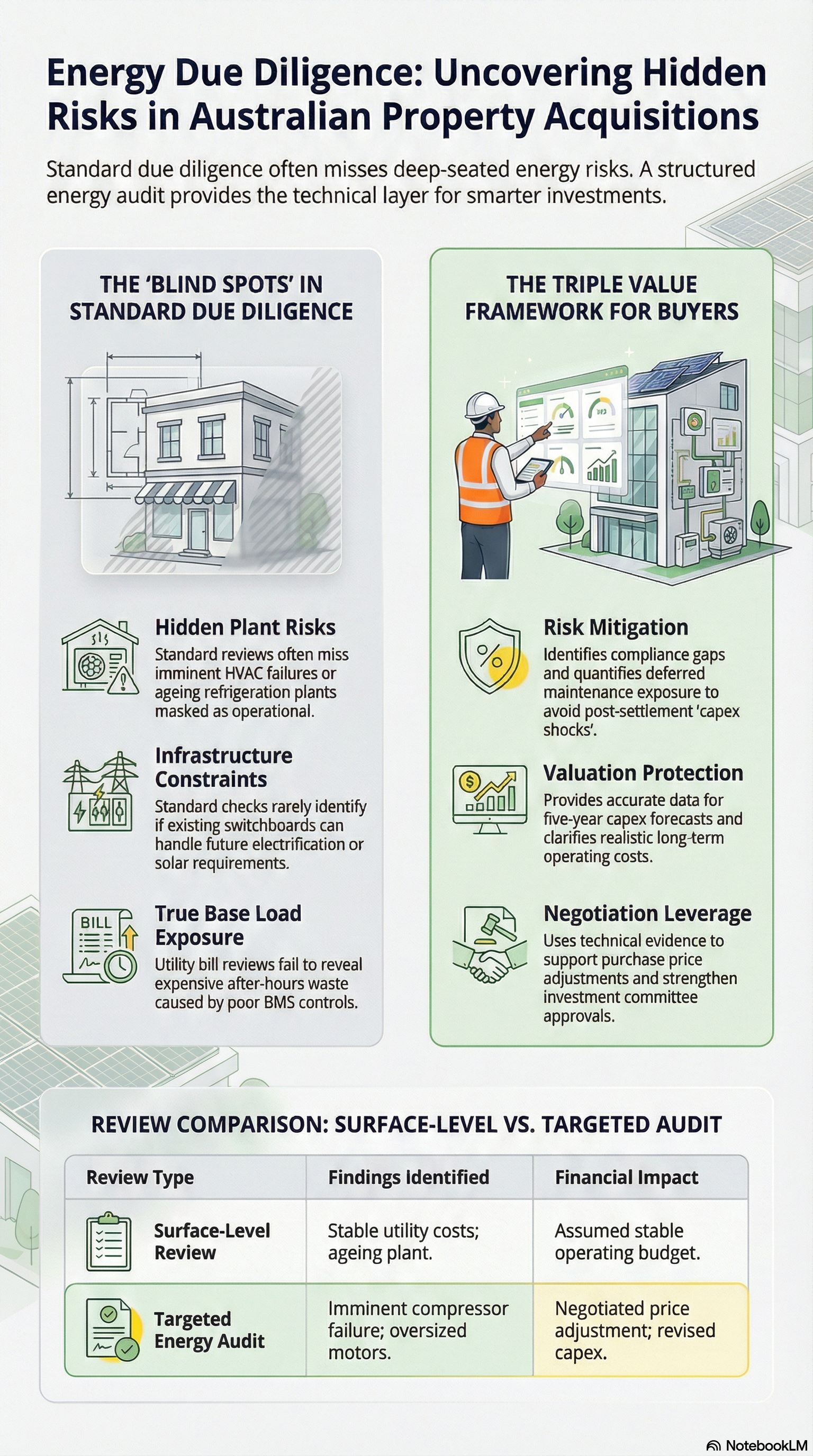 Energy Audits Due Diligence Infographic