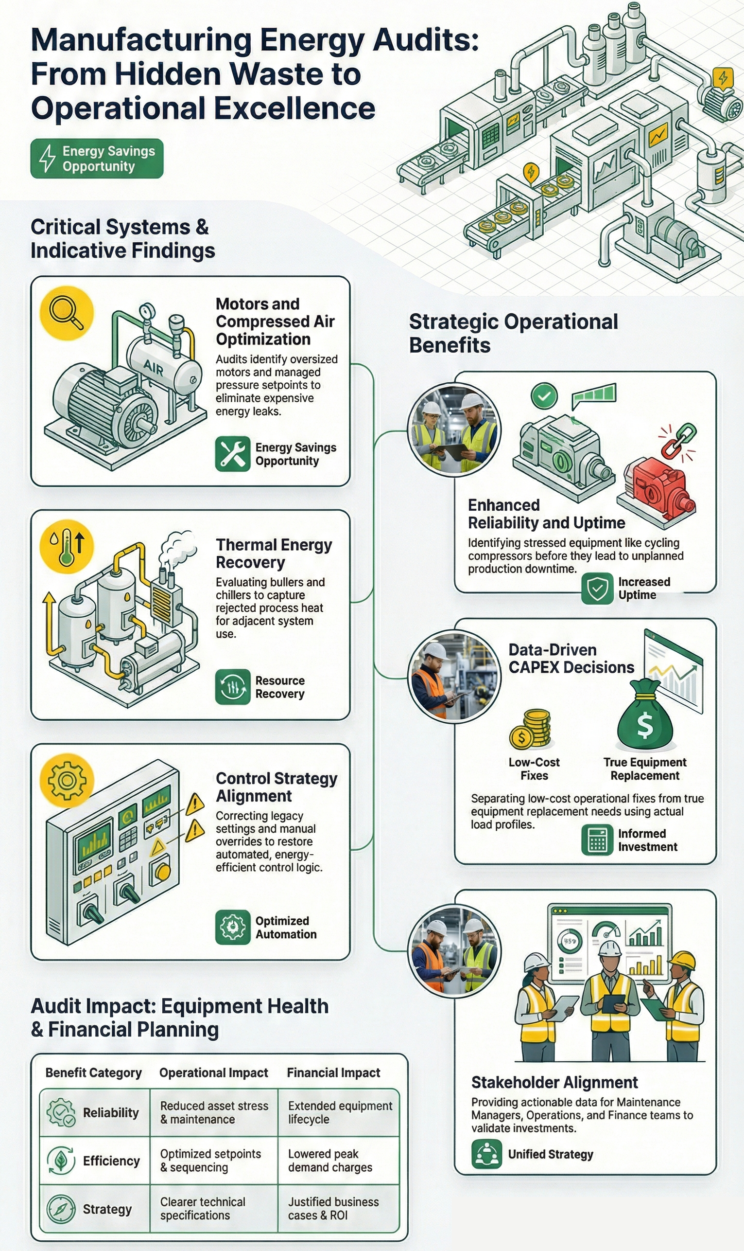 Energy Audits for Manufacturing Facilities infogrpahic