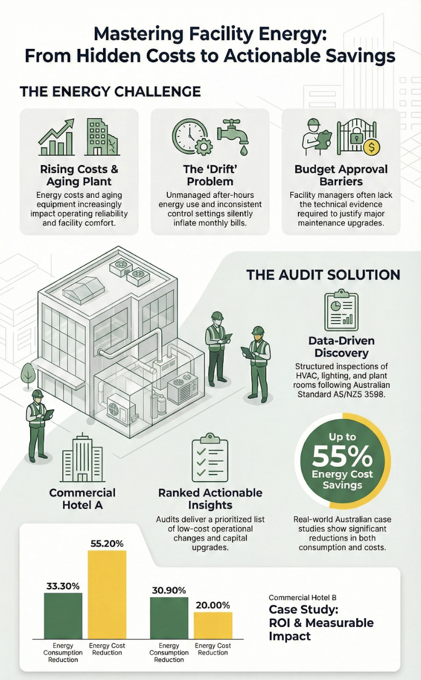 Commercial & Industrial Energy Audits Australia Infographic