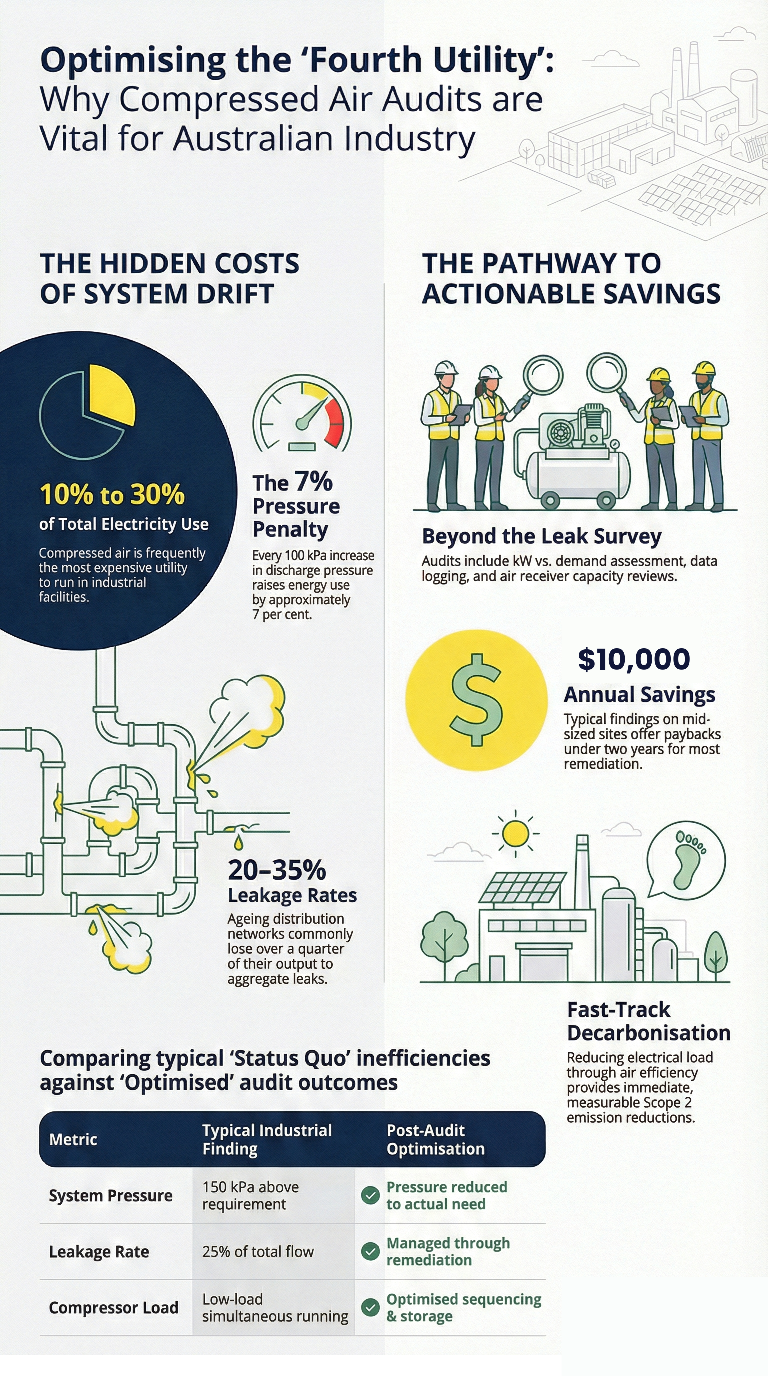 Compressed Air Energy Audits Infographic