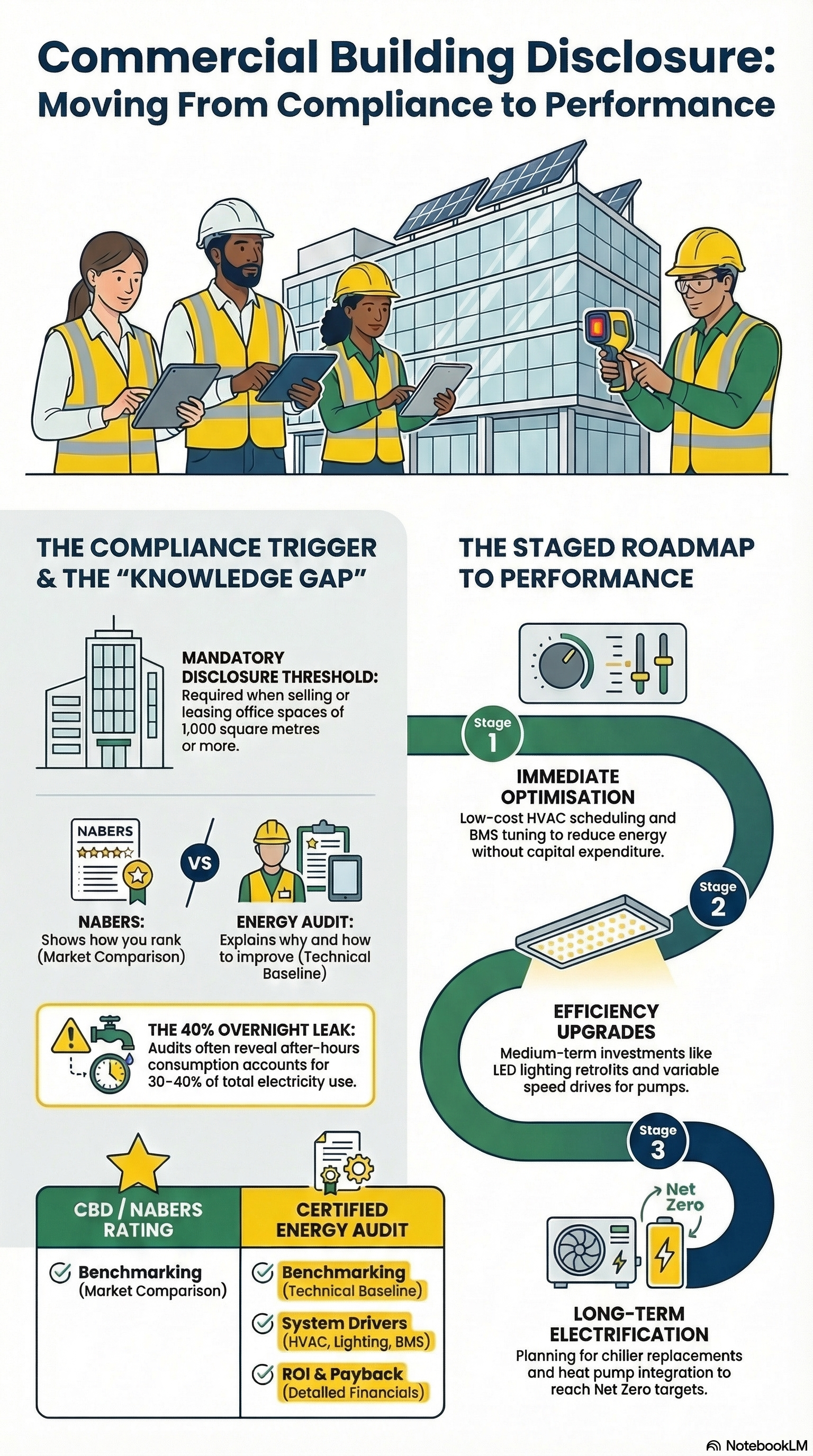 Commercial Building Disclosure and Energy Audits Infographic