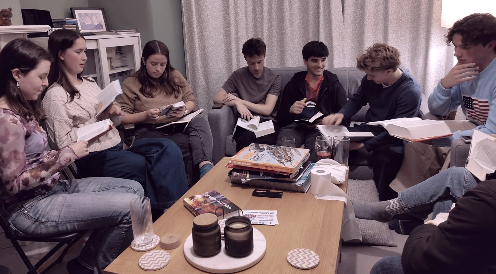 Students study image