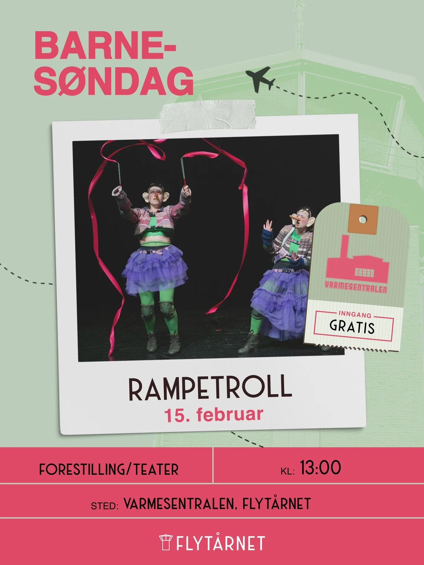 👹🎶 BARNES&Oslash;NDAG: RAMPETROLL 🎶👹

S&oslash;ndag 15. februar kl 13:00 er det klart for en ny BARNES&Oslash;NDAG &ndash; og denne gangen er det trollene som inntar scenen!

📆 S&oslash;ndag 15. februar
🕐 Forestilling kl 13:00 (d&oslash;rene &a