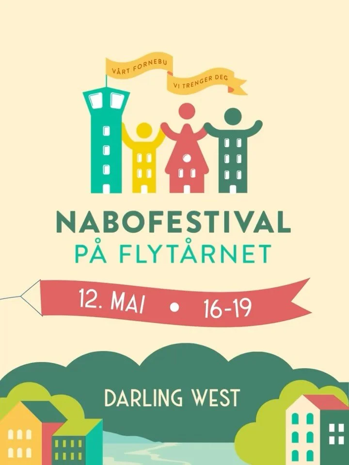 🎉 Fornebupiloten, i samarbeid med Flyt&aring;rnet Fornebu og Fornebulandet Vel, inviterer alle som bor p&aring; Fornebu til NABOfestival p&aring; Flyt&aring;rnet den 12. mai fra kl 16-19 i forbindelse med 20-&aring;rsjubileet til Fornebuerkl&aelig;r