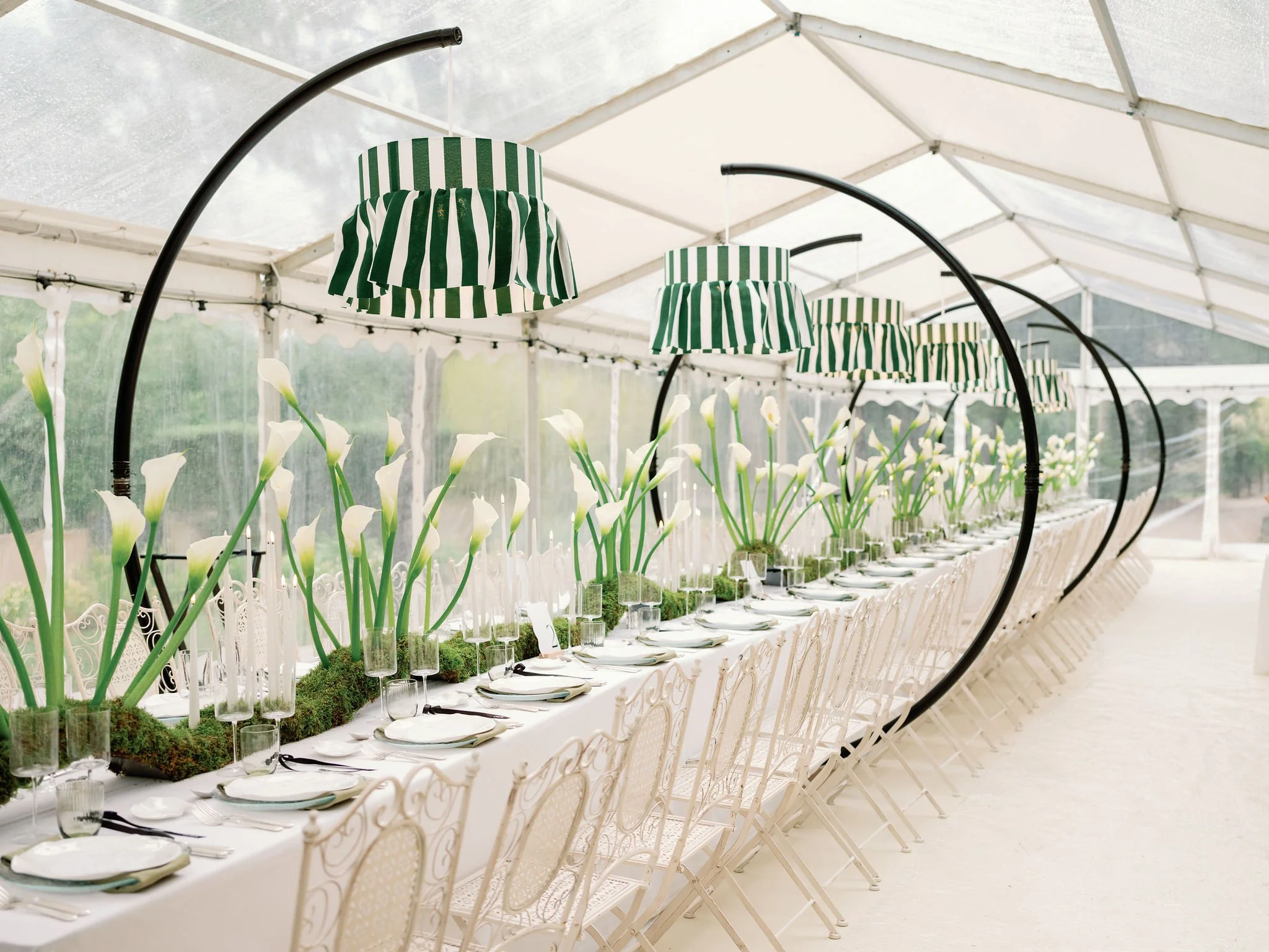tente atria cristal pour mariage en extérieur