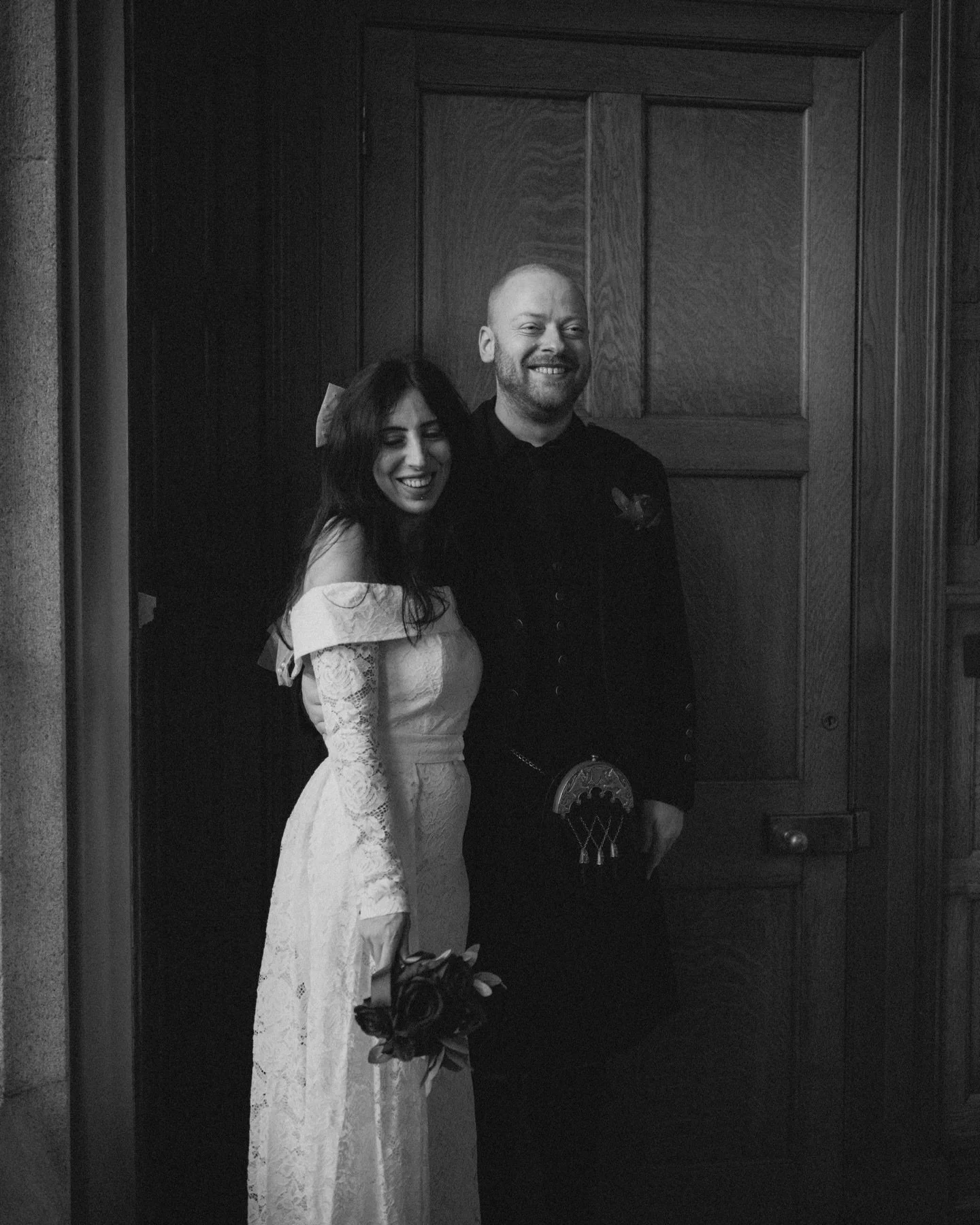 Black and white moments with K+H 🖤 
.
Capturing real moments with wonderful people is what I love most about being involved in a wedding day. These two oozed love and joy for one another in such an effortless way.
.
.
.
.
Photographer: @markleithpho
