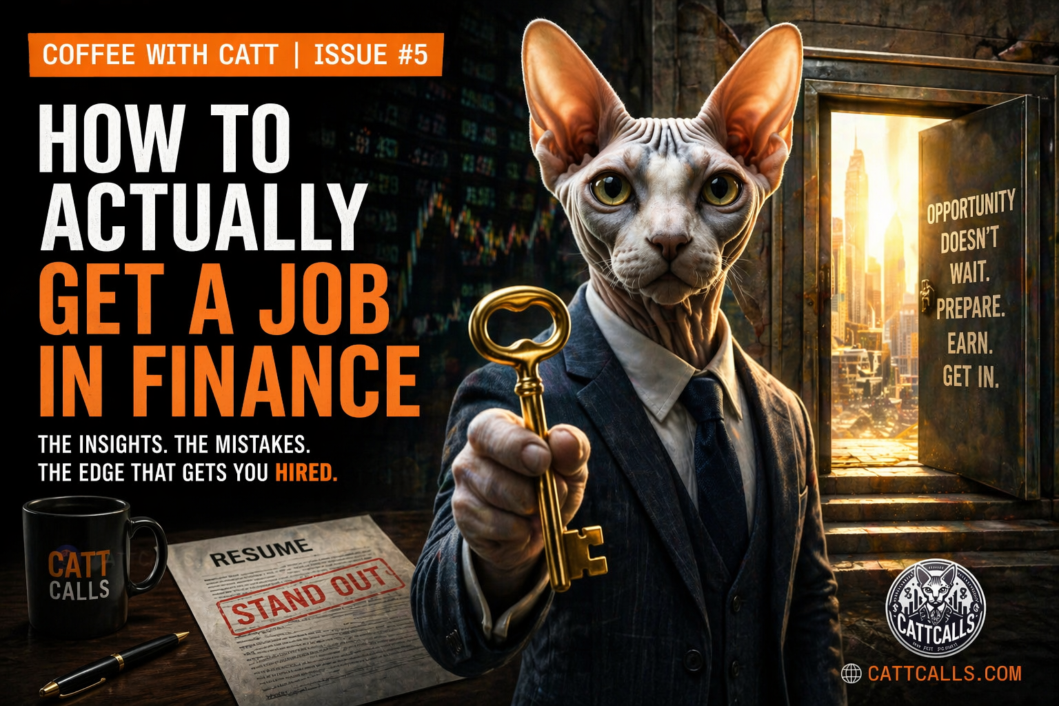 Coffee with Catt: Issue #5 | How To Get A Job In Finance