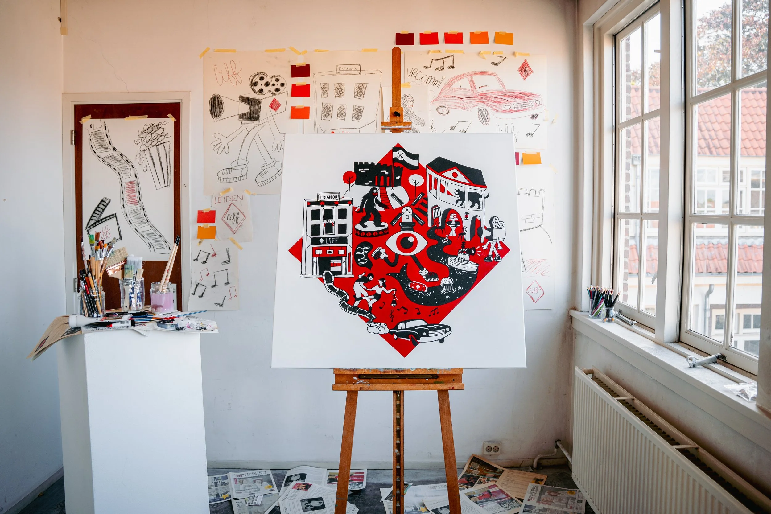 Illustratie voor Leiden International Film Festival