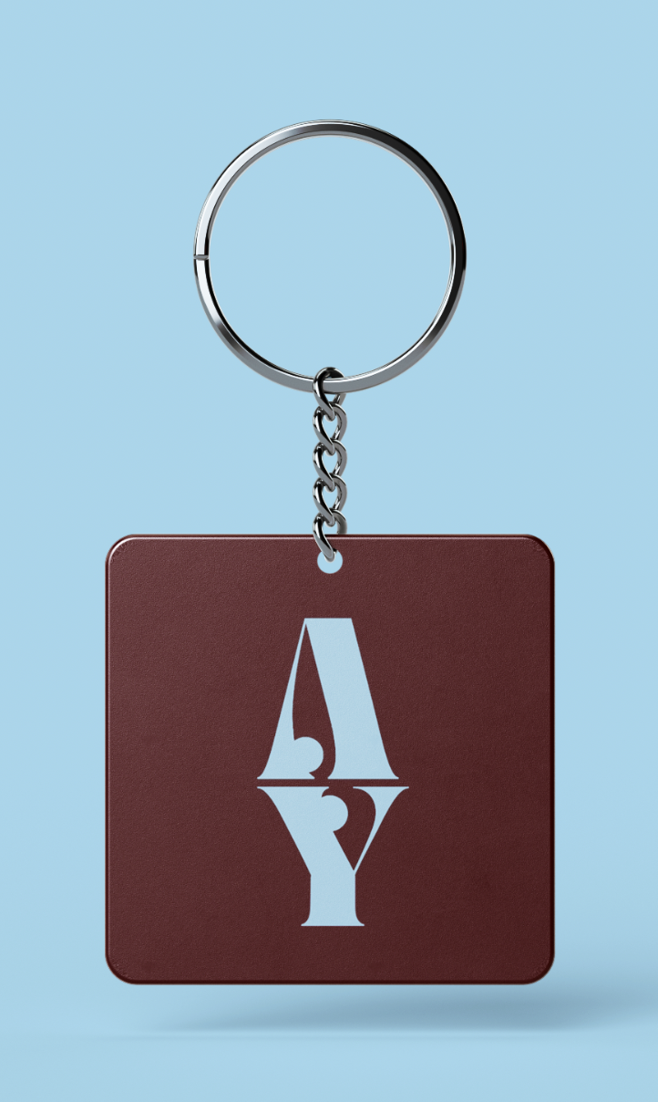 Huisstijlvoorbeeld Augmented You beteknisvol sleutelhanger