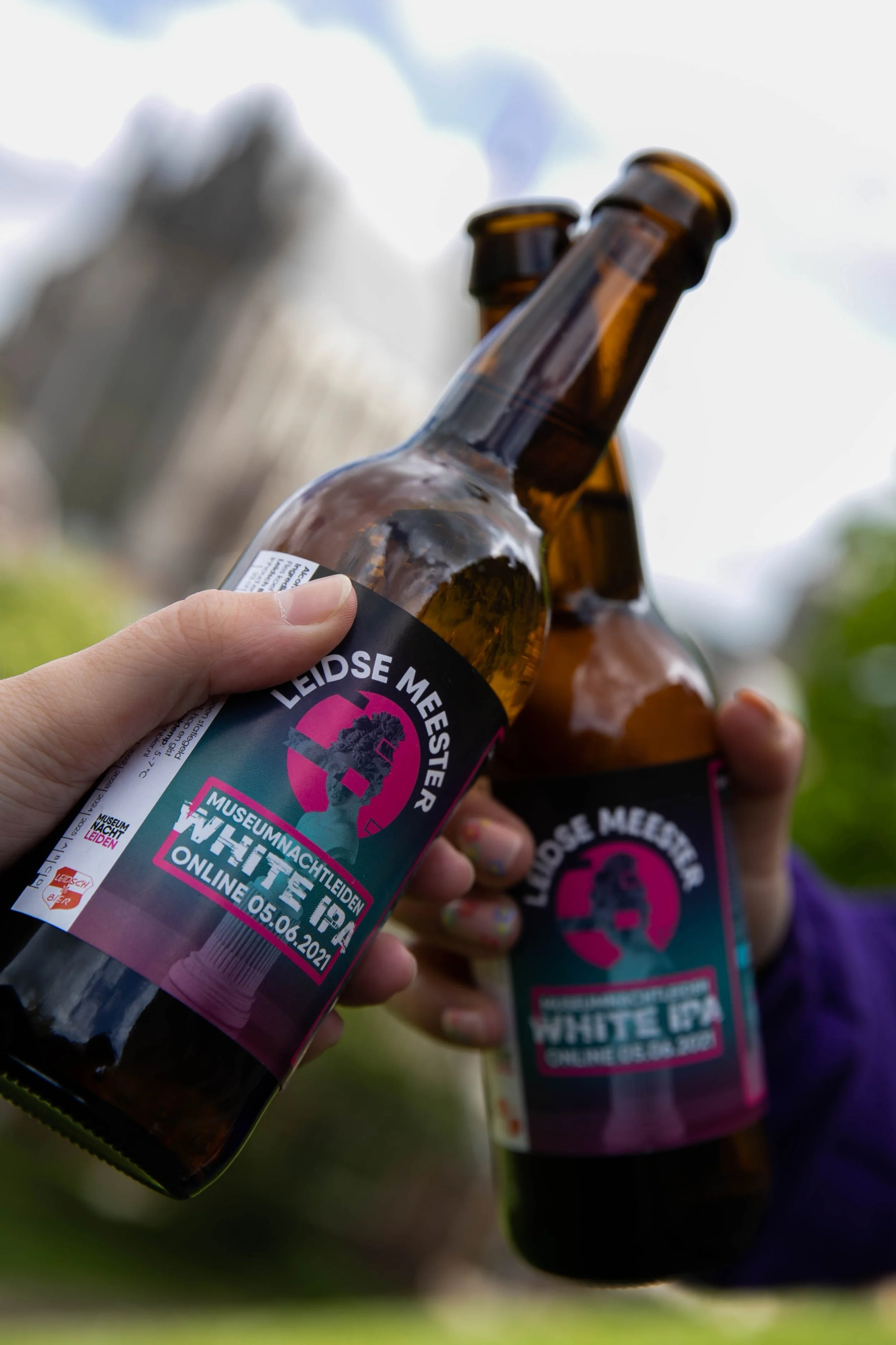 Bierlabel ontwerp Museumnacht Leiden – creatieve branding toegepast op speciaal biertje ter promotie van evenement